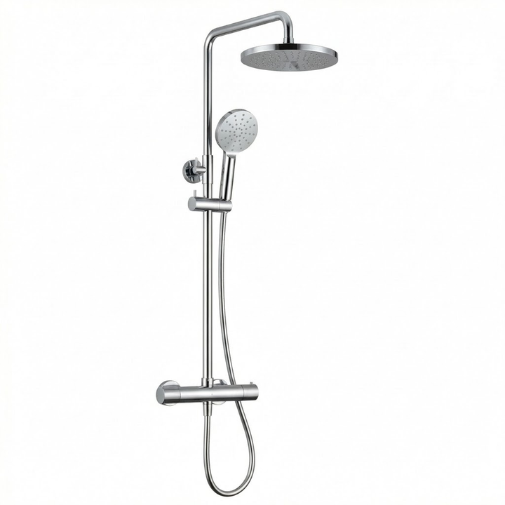 Kelmora Thermostatic Mixer Shower | Bar Valve with Adjustable Slider Rail Kit, Chrome