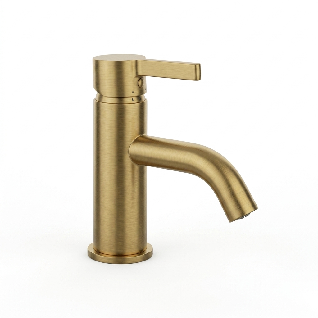 Kelmora Basin Mixer Tap | Single Lever Bathroom Sink Faucet with Click Clack Waste, Brass