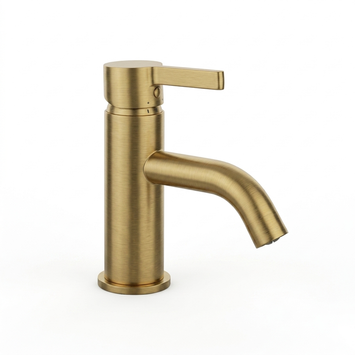 Kelmora Ari Basin Mixer Tap, Brass