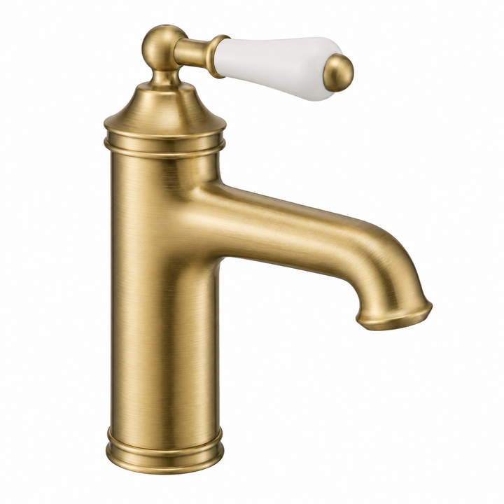 Kelmora Brige Basin Mixer Tap , Brass