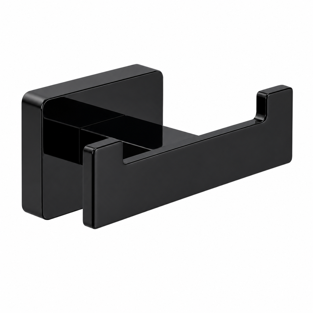 Kelmora Bathroom Hook, Wall Mounted Brass Hook, Black