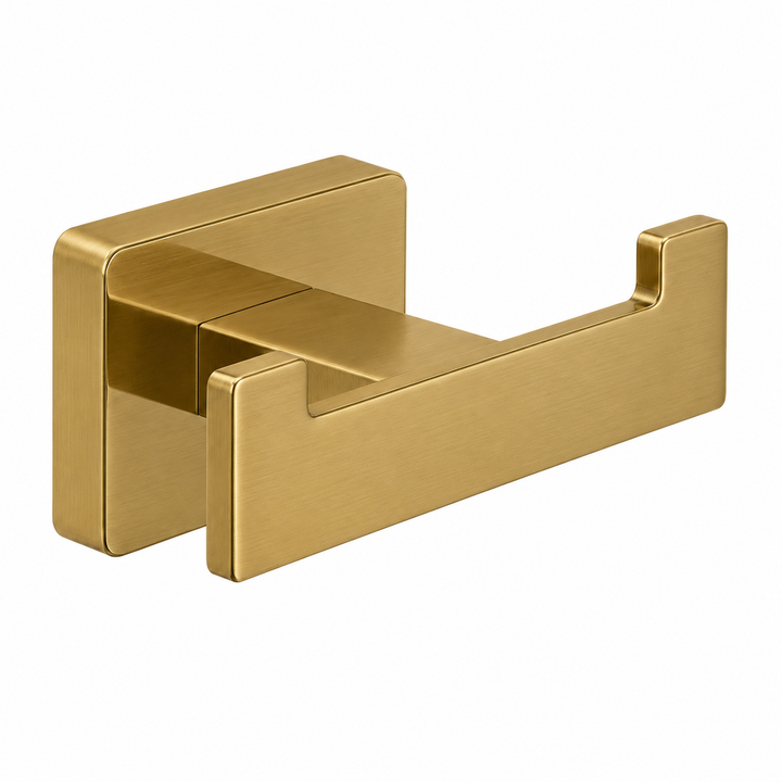 Kelmora Bathroom Hook, Wall Mounted Brass Hook, Brass
