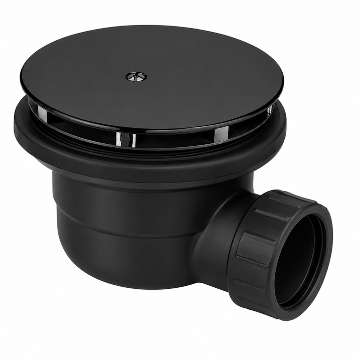 Kelmora Bathroom 900mm Shower Waste High Flow, Black