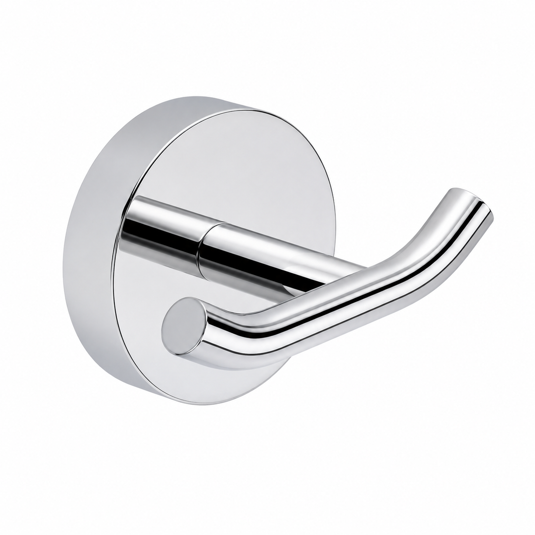 Kelmora Bathroom Hook, Wall Mounted Brass Hook, Chrome