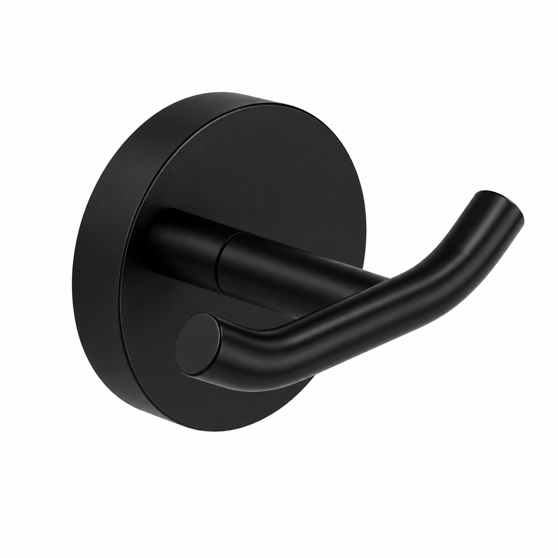 Kelmora Bathroom Hook, Wall Mounted Brass Hook, Black