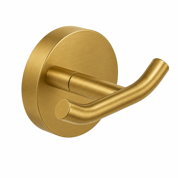 Kelmora Bathroom Hook, Wall Mounted Brass Hook, Brass