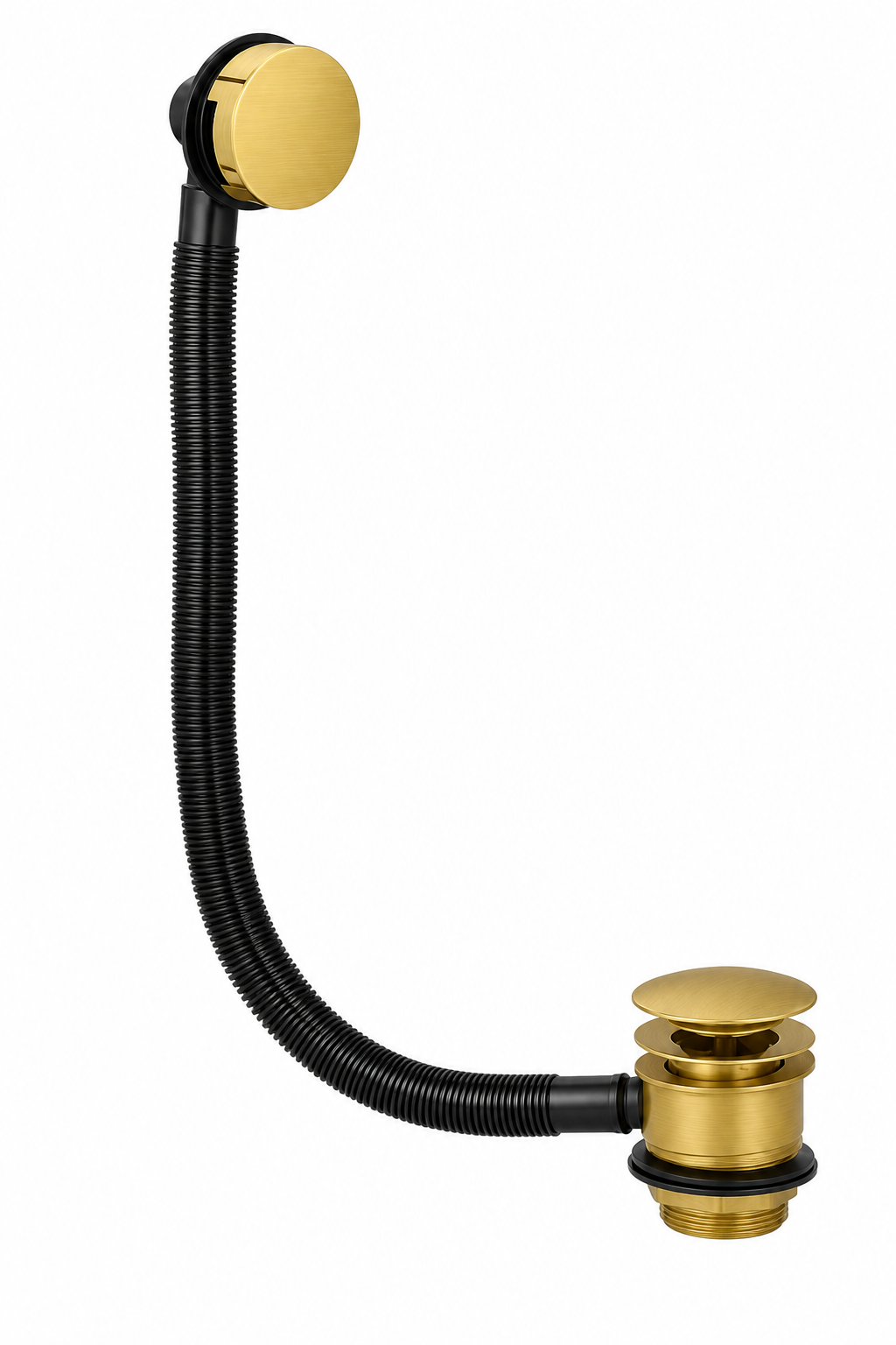 Kelmora Bath Waste with Over Flow, Brass