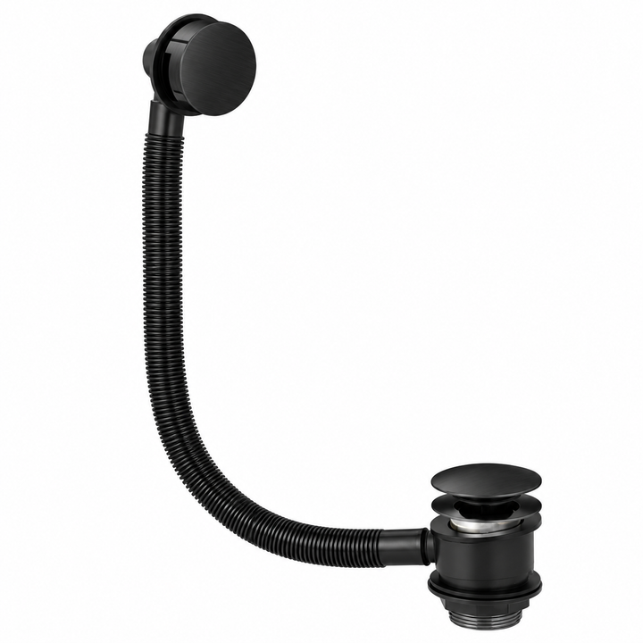 Kelmora Bath Waste with Over Flow, Black