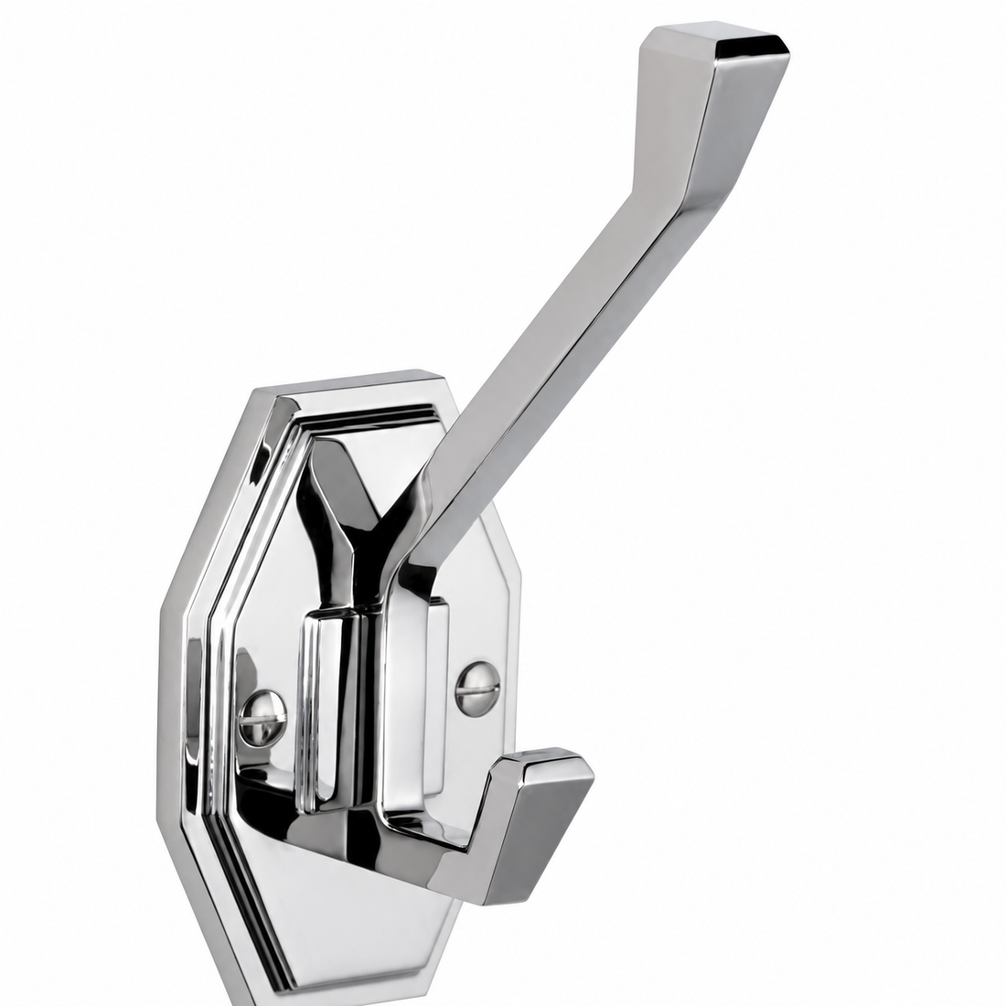 Kelmora Bathroom Hook, Wall Mounted Brass Hook, Chrome