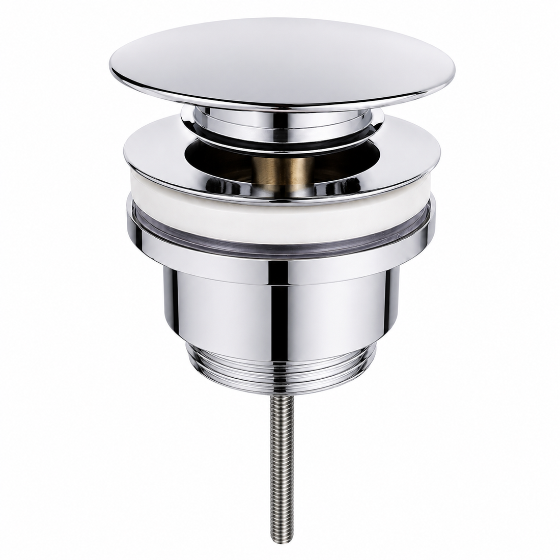 Kelmora Pop Up Basin Waste, Push Sink Waste, Chrome
