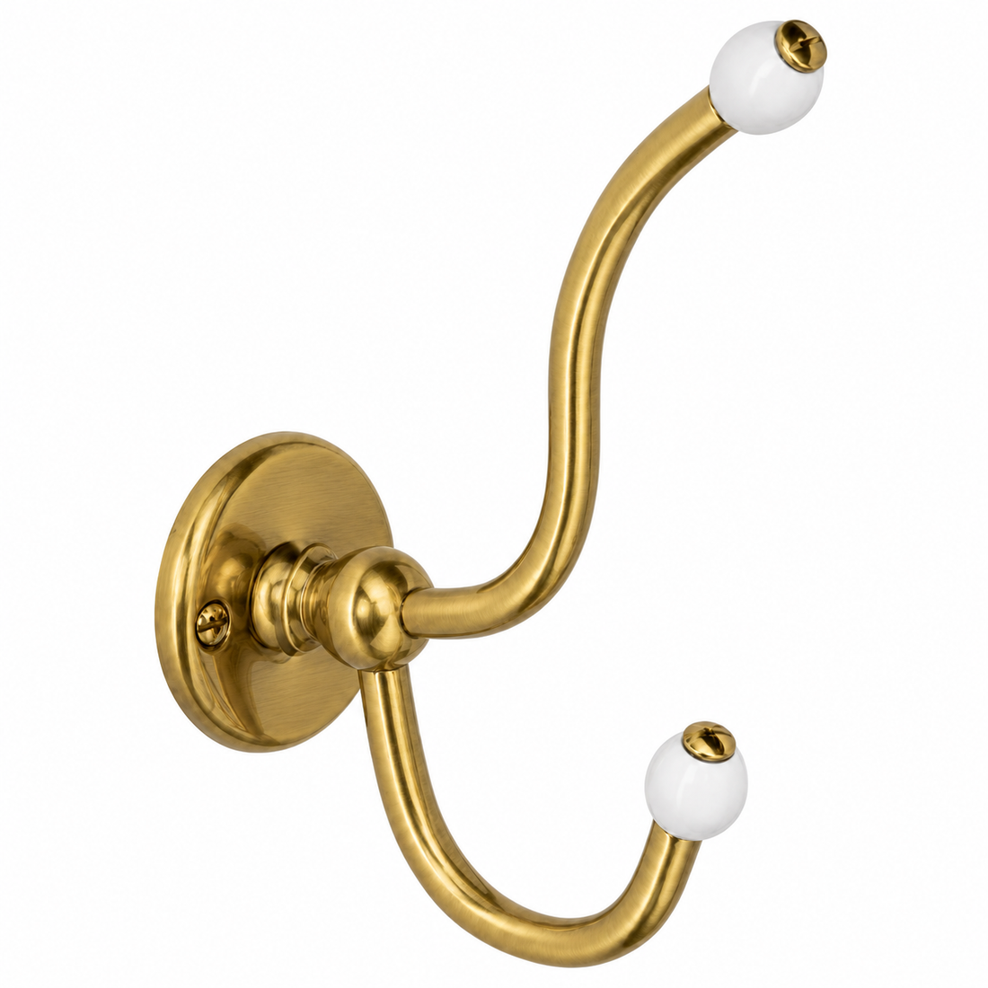 Kelmora Bathroom Hook, Wall Mounted Brass Hook, Brass