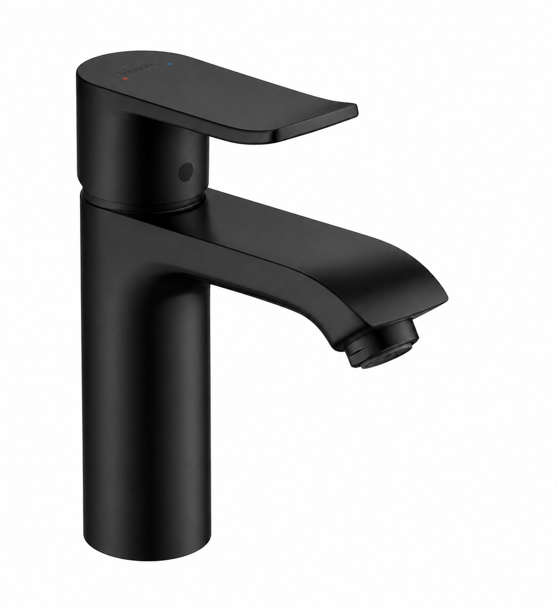Kelmora Basin Mixer Tap | Single Lever Bathroom Sink Faucet with Click Clack Waste, Black