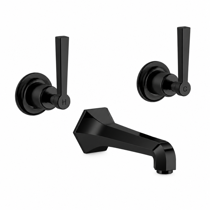 Kelmora Parlo Basin Mixer Tap, Black