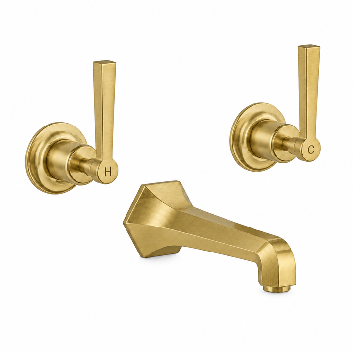 Kelmora Parlo Basin Mixer Tap, Brass
