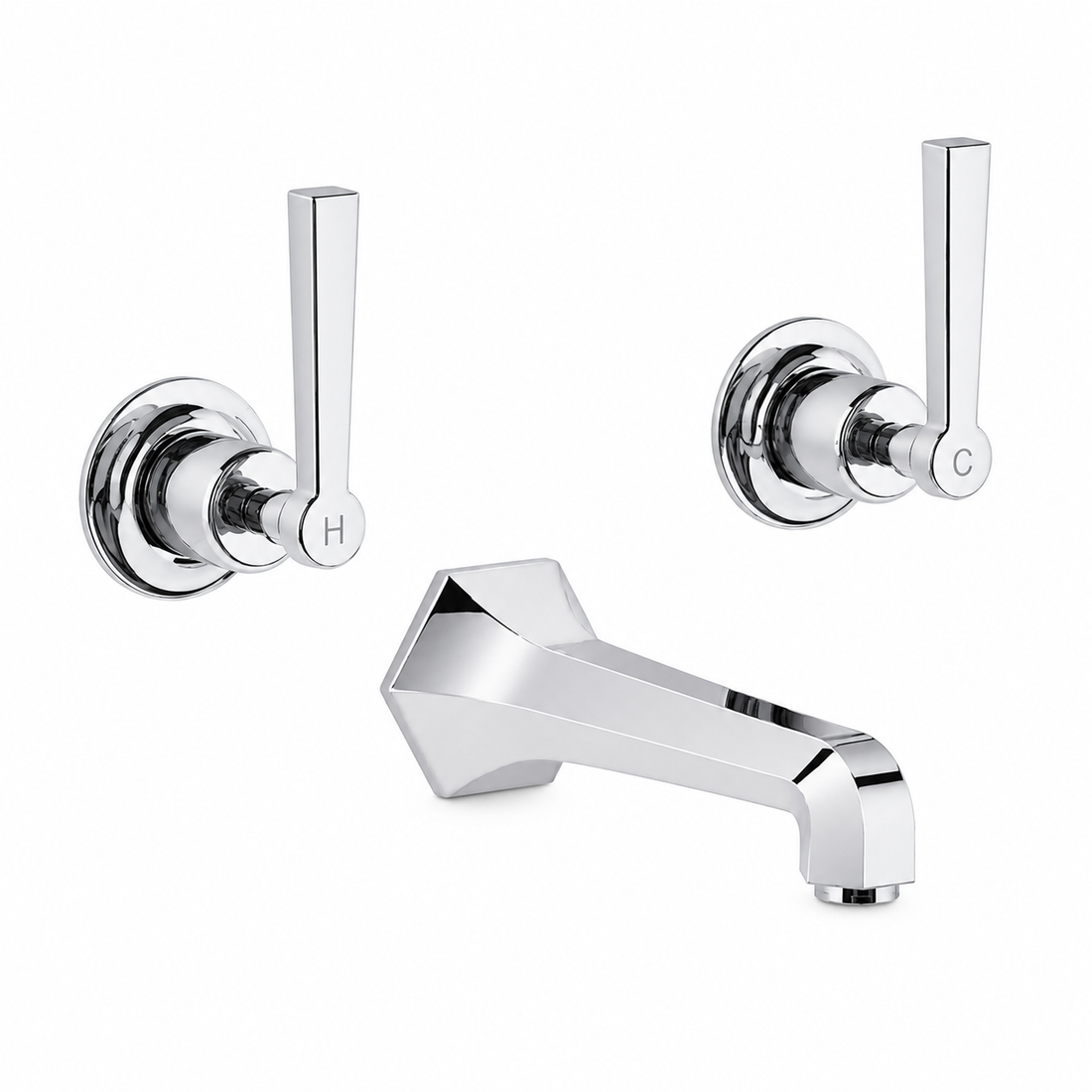 Kelmora Basin Mixer Tap | Single Lever Bathroom Sink Faucet with Click Clack Waste, Chrome