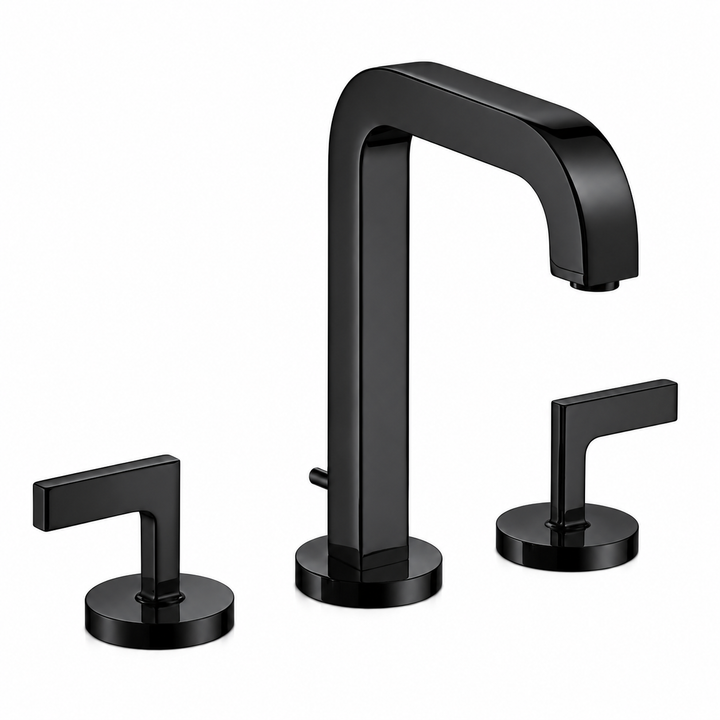 Kelmora Tron Basin Mixer Tap, Black