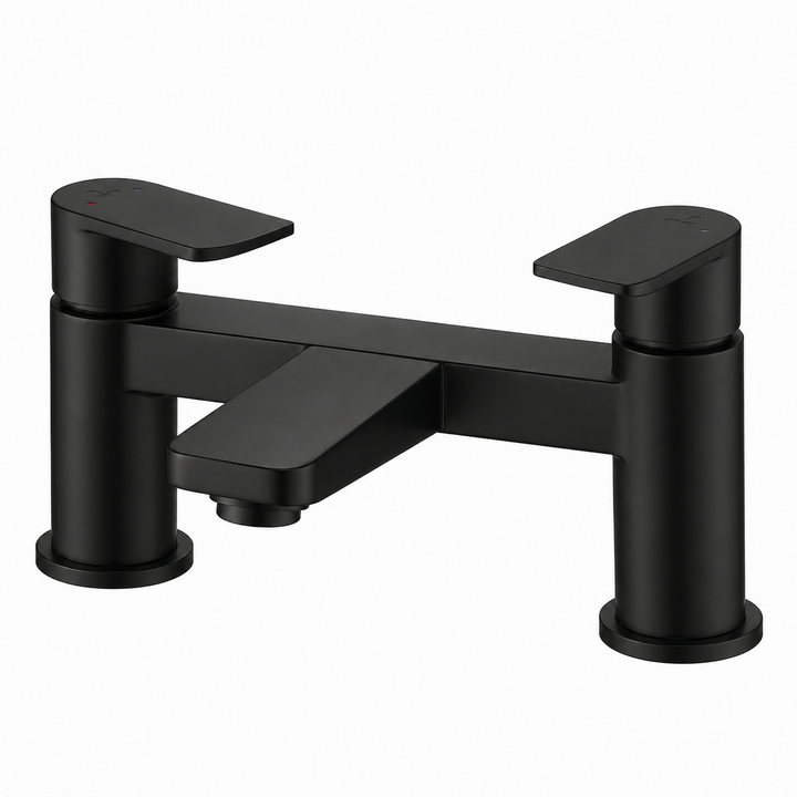 Kelmora Vard Bath Mixer Tap with Lever, Black