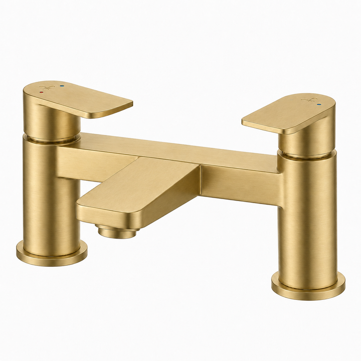 Kelmora Vard Bath Mixer Tap with Lever, Brass
