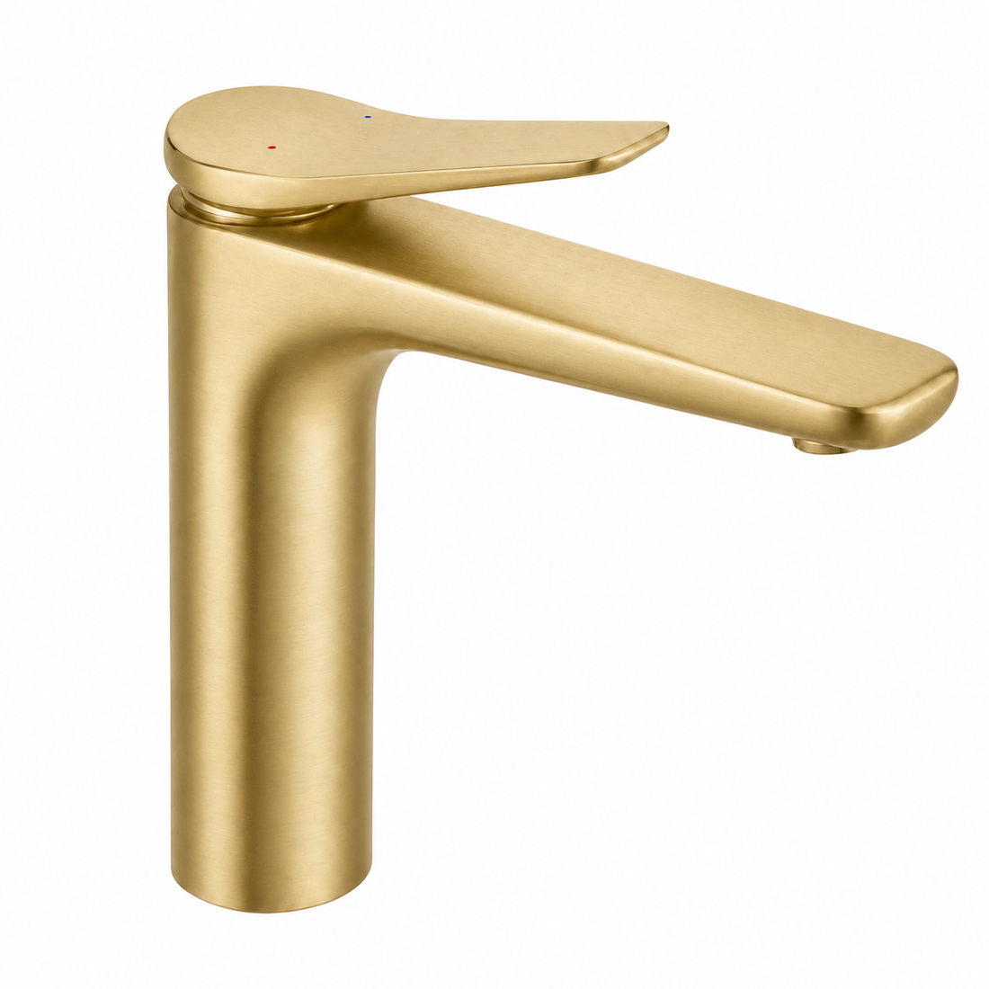 Kelmora Basin Mixer Tap | Single Lever Bathroom Sink Faucet with Click Clack Waste, Brass
