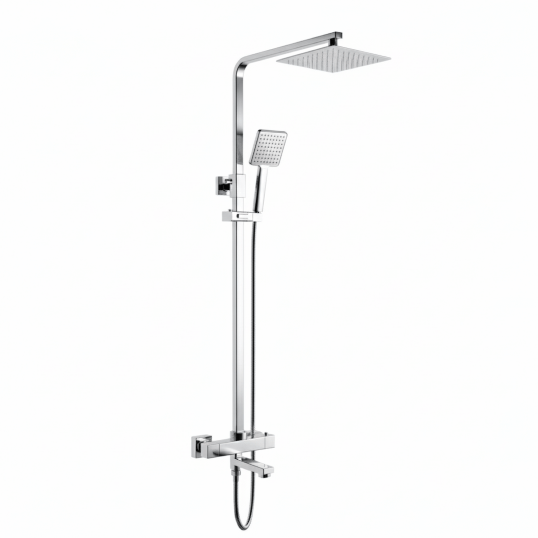 Kelmora Thermostatic Mixer Shower | Bar Valve with Adjustable Slider Rail Kit, Chrome