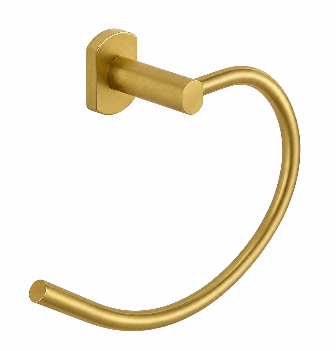 Kelmora Towel Ring Bathroom Accessories, Wall Mounted, Brass