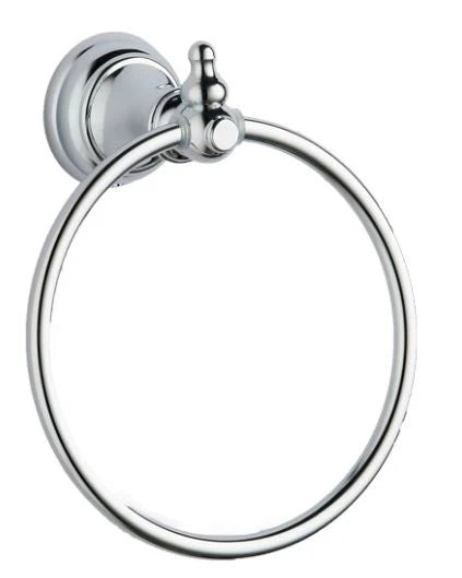 Kelmora Towel Ring Bathroom Accessories, Wall Mounted, Chrome