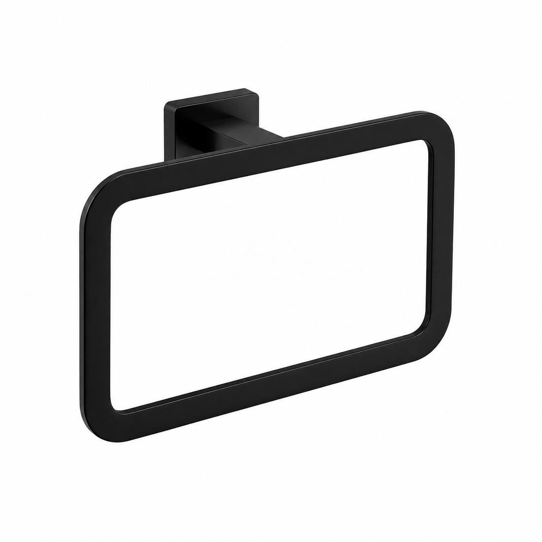Kelmora Towel Ring Bathroom Accessories, Wall Mounted, Black